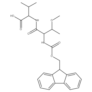 (2R)-2-[(2S,3R)-2-({[(9H-fluoren-9-yl)methoxy]carbonyl}amino)-3-methoxybutanamido]-3-methylbutanoic acid Structure