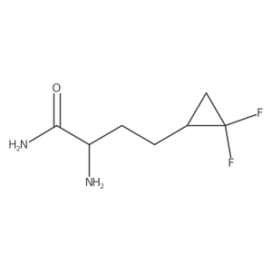 2-Amino-4-(2,2-difluorocyclopropyl)butanamide Structure