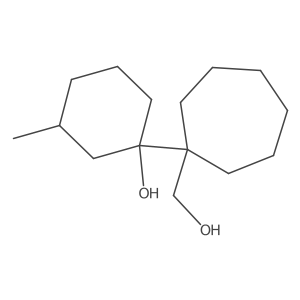1-[1-(Hydroxymethyl)cycloheptyl]-3-methylcyclohexan-1-ol结构式