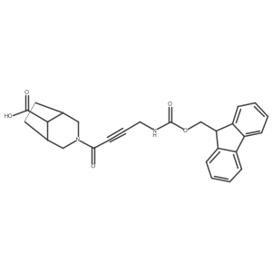 3-[4-({[(9H-fluoren-9-yl)methoxy]carbonyl}amino)but-2-ynoyl]-3-azabicyclo[3.2.1]octane-8-carboxylic acid Structure