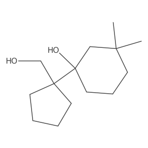 1-[1-(Hydroxymethyl)cyclopentyl]-3,3-dimethylcyclohexan-1-ol Structure