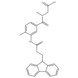 2-{1-[3-({[(9H-fluoren-9-yl)methoxy]carbonyl}amino)-4-methylphenyl]-N-methylformamido}acetic acid Structure