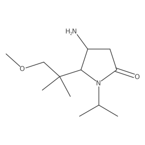 4-Amino-5-(1-methoxy-2-methylpropan-2-yl)-1-(propan-2-yl)pyrrolidin-2-one Structure