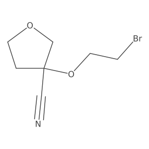 3-(2-Bromoethoxy)oxolane-3-carbonitrile Structure