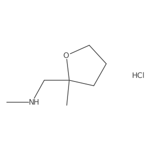 (R)-N-Methyl-1-(2-methyltetrahydrofuran-2-yl)methanamine hydrochloride Structure