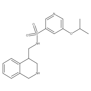 5-Isopropoxy-N-((1,2,3,4-tetrahydroisoquinolin-4-yl)methyl)pyridine-3-sulfonamide Structure