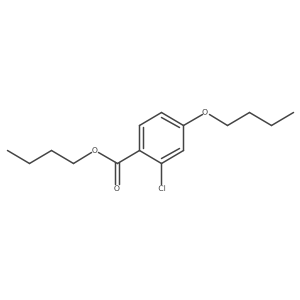 Butyl 4-butoxy-2-chlorobenzoate结构式