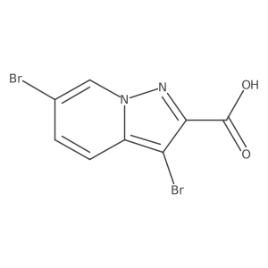 3,6-Dibromopyrazolo[1,5-a]pyridine-2-carboxylic acid结构式