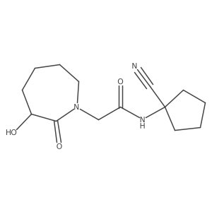 N-(1-Cyanocyclopentyl)-2-(3-hydroxy-2-oxoazepan-1-yl)acetamide Structure