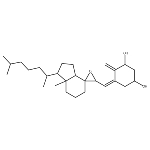 1-Hydroxy-7,8-epoxy-vitamin D3结构式