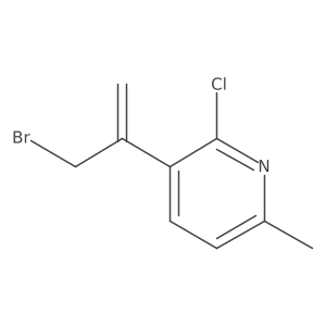 3-(3-Bromoprop-1-en-2-yl)-2-chloro-6-methylpyridine Structure