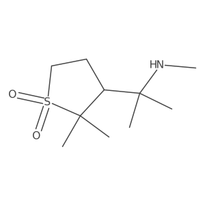 2,2-Dimethyl-3-[2-(methylamino)propan-2-yl]-1lambda6-thiolane-1,1-dione结构式