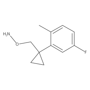 O-{[1-(5-fluoro-2-methylphenyl)cyclopropyl]methyl}hydroxylamine Structure