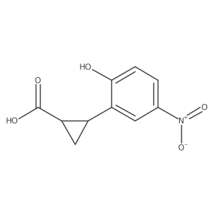 2-(2-Hydroxy-5-nitrophenyl)cyclopropane-1-carboxylic acid Structure