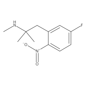 [1-(5-Fluoro-2-nitrophenyl)-2-methylpropan-2-yl](methyl)amine结构式