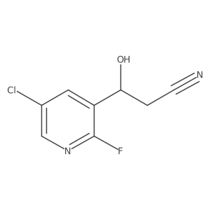3-(5-Chloro-2-fluoropyridin-3-yl)-3-hydroxypropanenitrile Structure