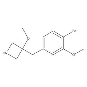 3-[(4-Bromo-3-methoxyphenyl)methyl]-3-methoxyazetidine结构式