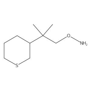 O-[2-methyl-2-(thian-3-yl)propyl]hydroxylamine结构式