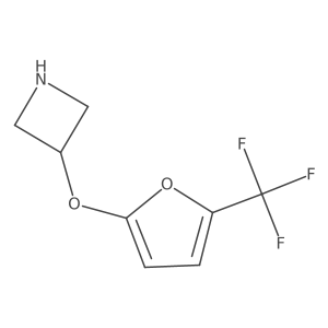3-{[5-(Trifluoromethyl)furan-2-yl]oxy}azetidine Structure