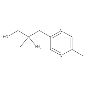 2-Amino-2-methyl-3-(5-methylpyrazin-2-yl)propan-1-ol结构式
