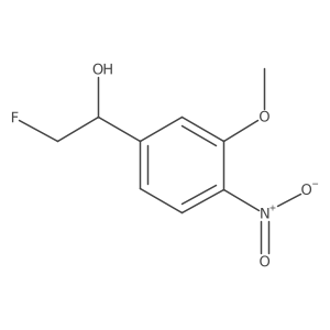 2-Fluoro-1-(3-methoxy-4-nitrophenyl)ethan-1-ol结构式