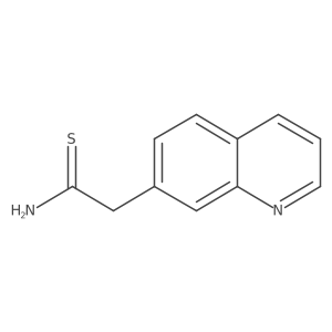 2-(Quinolin-7-yl)ethanethioamide结构式