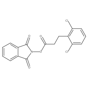 1,3-dioxo-2,3-dihydro-1H-isoindol-2-yl 3-(2,6-dichlorophenyl)propanoate结构式
