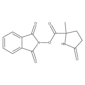 1,3-dioxo-2,3-dihydro-1H-isoindol-2-yl 2-methyl-5-oxopyrrolidine-2-carboxylate结构式