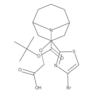 2-{[3-(4-Bromo-1,3-thiazol-2-yl)-9-[(tert-butoxy)carbonyl]-9-azabicyclo[3.3.1]nonan-3-yl]oxy}acetic acid Structure
