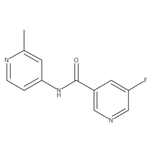 5-Fluoro-N-(2-methylpyridin-4-yl)pyridine-3-carboxamide Structure