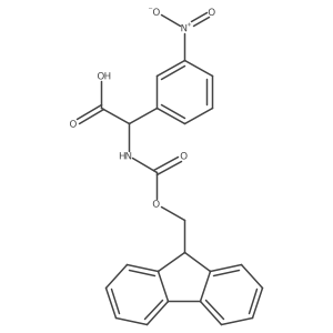 2-{[(9H-fluoren-9-ylmethoxy)carbonyl]amino}-2-(3-nitrophenyl)acetic acid结构式