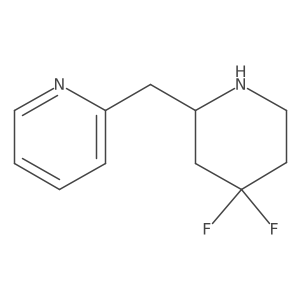 2-((4,4-Difluoropiperidin-2-yl)methyl)pyridine Structure
