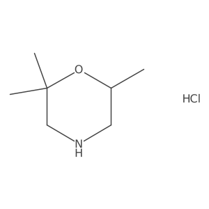 (6R)-2,2,6-Trimethylmorpholine;hydrochloride结构式