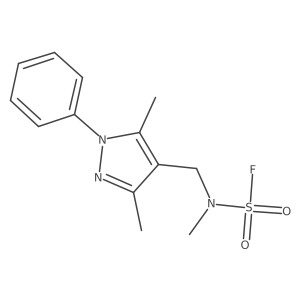 N-[(3,5-Dimethyl-1-phenylpyrazol-4-yl)methyl]-N-methylsulfamoyl fluoride Structure