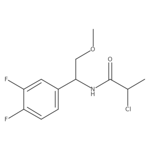 2-Chloro-N-[1-(3,4-difluorophenyl)-2-methoxyethyl]propanamide结构式