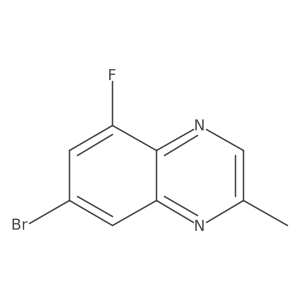 7-Bromo-5-fluoro-2-methylquinoxaline Structure