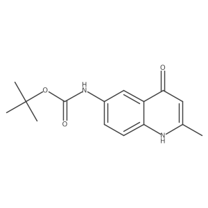 tert-butyl N-(4-hydroxy-2-methylquinolin-6-yl)carbamate结构式