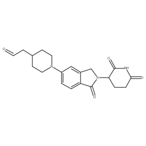 2-[1-[2-(2,6-Dioxo-3-piperidyl)-1-oxo-5-isoindolinyl]-4-piperidyl]acetaldehyde Structure