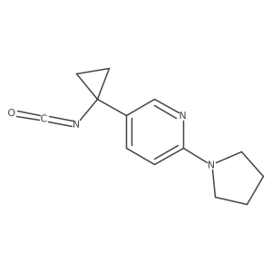 5-(1-Isocyanatocyclopropyl)-2-(pyrrolidin-1-yl)pyridine Structure