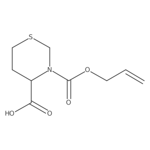 3-[(Prop-2-en-1-yloxy)carbonyl]-1,3-thiazinane-4-carboxylic acid Structure