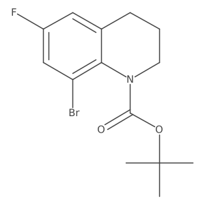 Tert-butyl 8-bromo-6-fluoro-1,2,3,4-tetrahydroquinoline-1-carboxylate Structure
