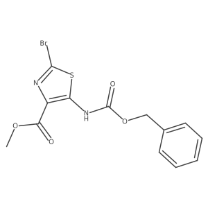 Methyl 5-{[(benzyloxy)carbonyl]amino}-2-bromo-1,3-thiazole-4-carboxylate结构式