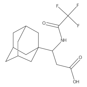 3-(Adamantan-1-yl)-3-(2,2,2-trifluoroacetamido)propanoic acid Structure