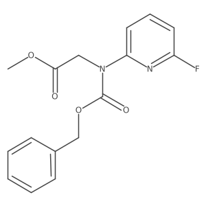 Methyl 2-{[(benzyloxy)carbonyl](6-fluoropyridin-2-yl)amino}acetate结构式