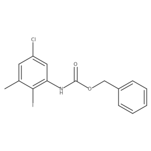 benzyl N-(5-chloro-2-iodo-3-methylphenyl)carbamate结构式