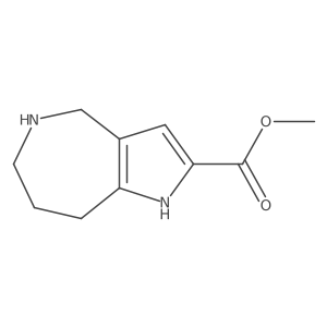 methyl 1H,4H,5H,6H,7H,8H-pyrrolo[3,2-c]azepine-2-carboxylate Structure