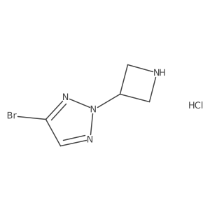 2-(azetidin-3-yl)-4-bromo-2H-1,2,3-triazole hydrochloride Structure
