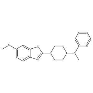 N-[1-(6-methoxy-1,3-benzothiazol-2-yl)piperidin-4-yl]-N-methylpyridin-2-amine Structure