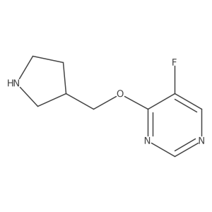 5-Fluoro-4-(pyrrolidin-3-ylmethoxy)pyrimidine Structure