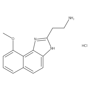 2-{9-methoxy-3H-naphtho[1,2-d]imidazol-2-yl}ethan-1-amine hydrochloride Structure